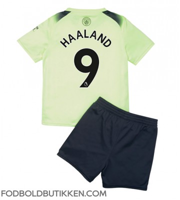 Manchester City Erling Haaland #9 Tredjetrøje Børn 2022-23 Kortærmet (+ Korte bukser)